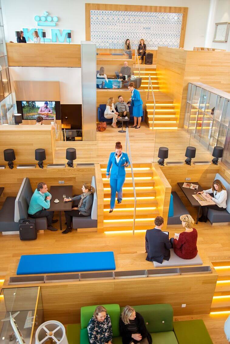 Airport Lounge Design Klm Non Schengen Crown Lounge